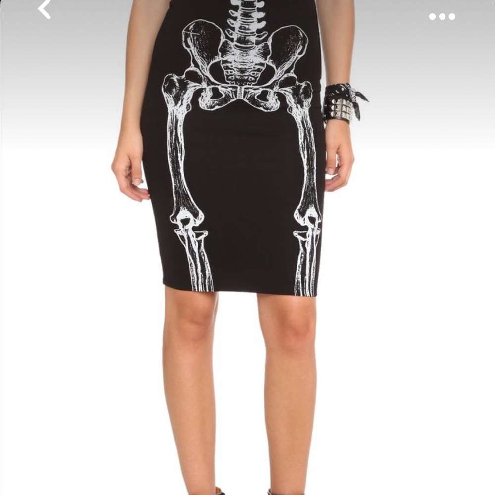 Skeleton Pencil skirt